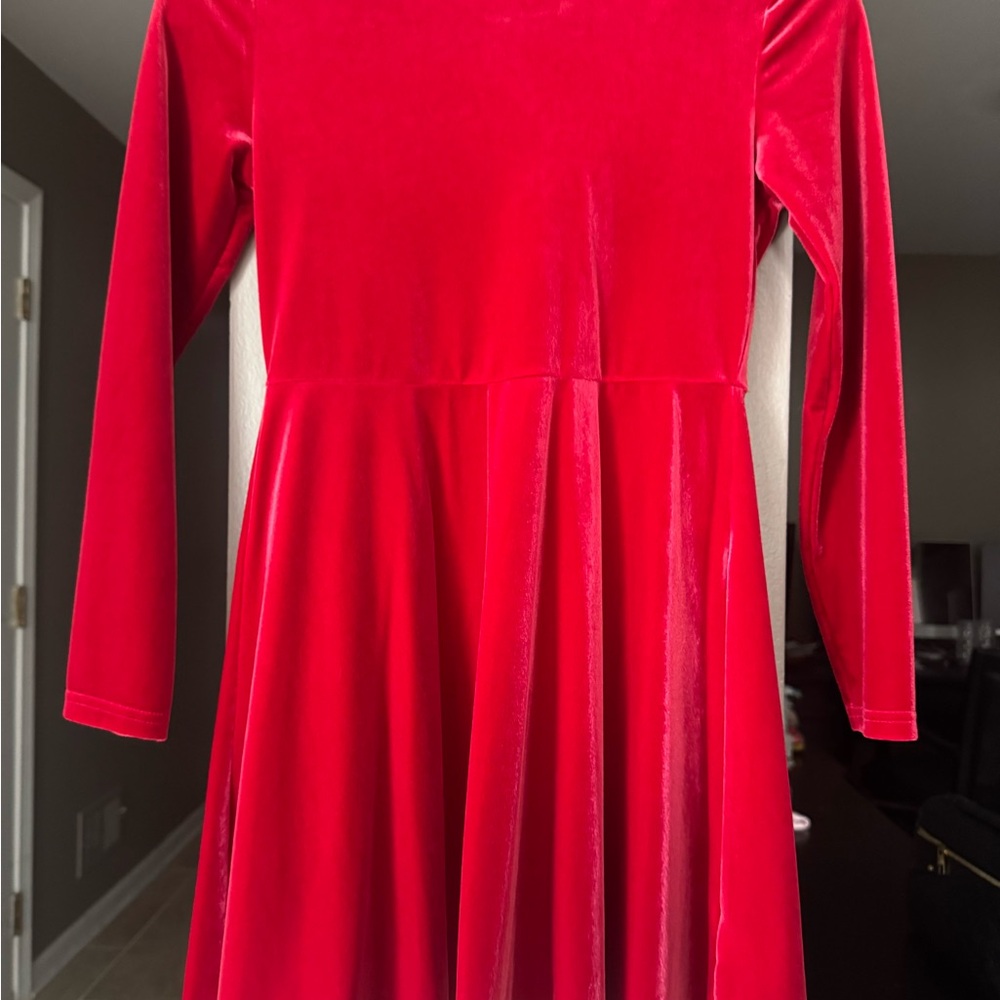 Place Red Fit and Flare Long Sleeve Cocktail Dress